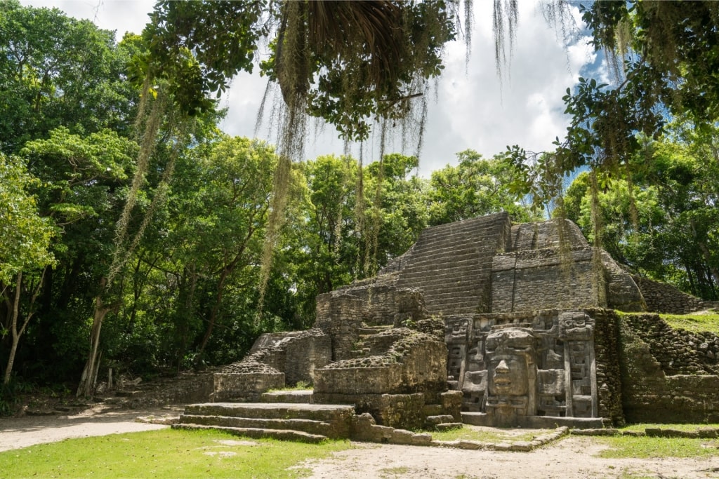 Historic site of Lamanai Mayan Ruins
