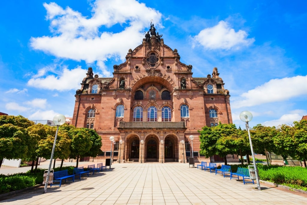 Exterior view of Staatstheater Nürnberg in Germany