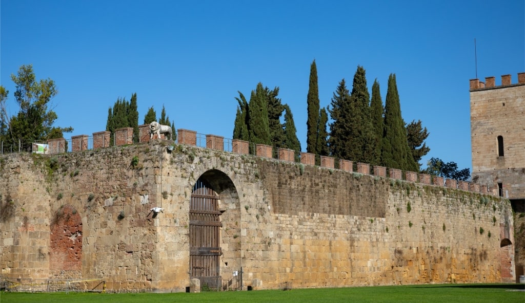 Historic Walls of Pisa in Italy