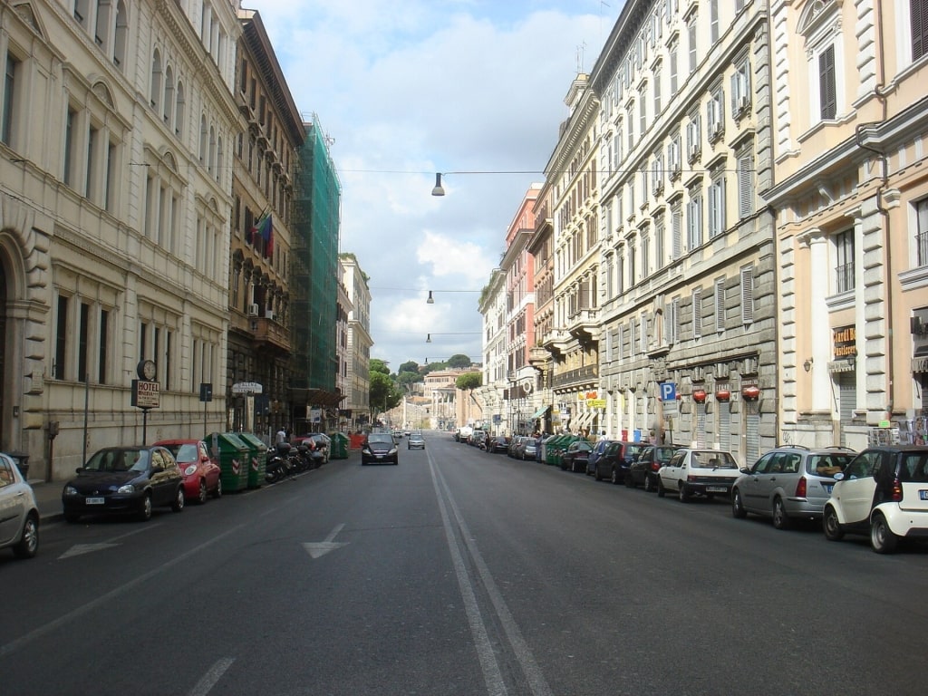 Street view of Via Cavour