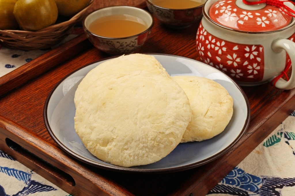 Traditional Taiwanese sun cakes pastry