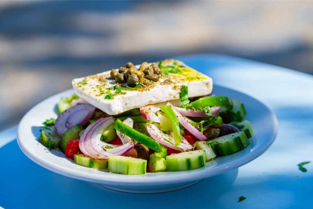 Traditional Greek food - Greek salad