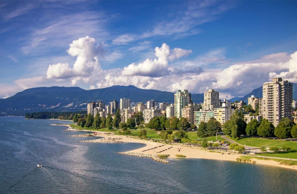 Scenic cityscape of Vancouver