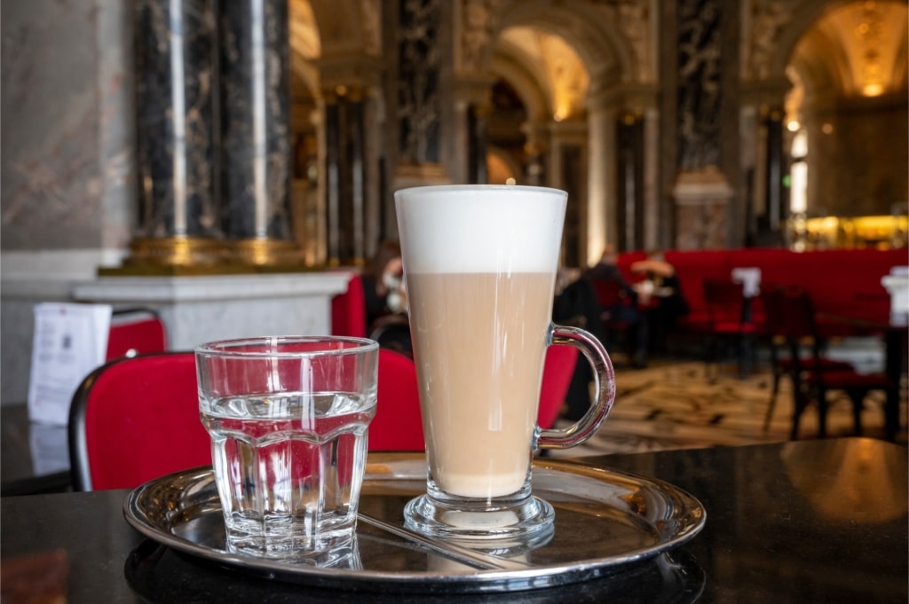 Coffee served at Vienna coffee house, Café Central