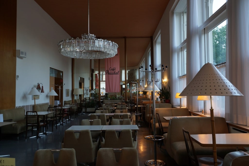 Café Prückel vintage-style interior with elegant seating in Vienna