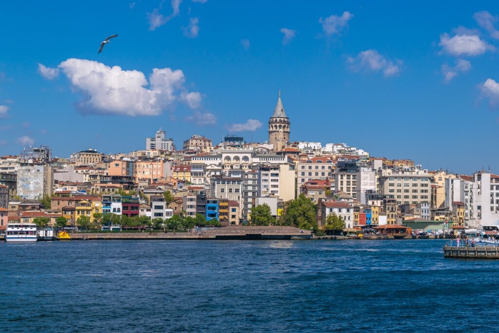 Cityscape view of Karaköy district in Istanbul