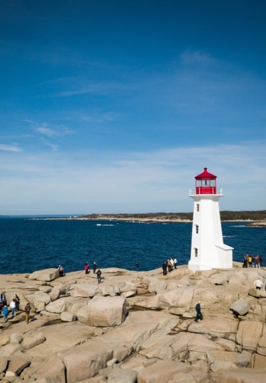What is Nova Scotia known for - Peggy's Cove lighthouse