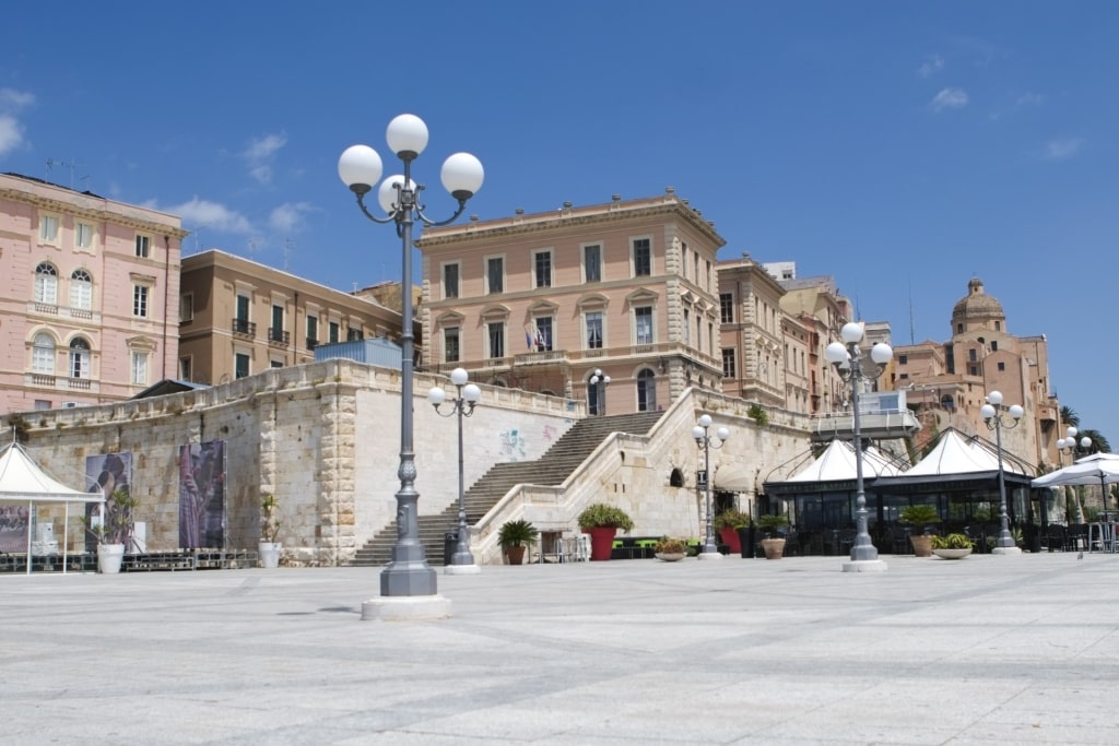 Street view of Castello District, Cagliari
