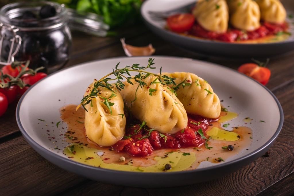 Plate of tasty culurgiones