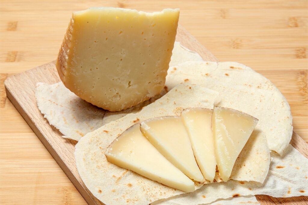 Slices of Pecorino Sardo