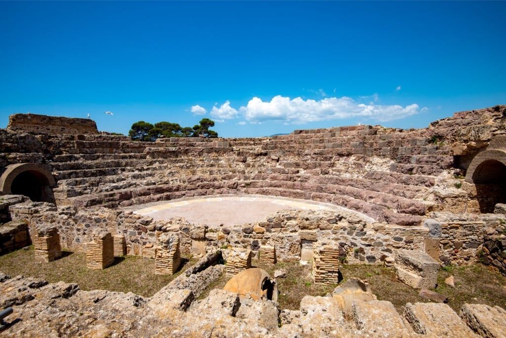 Ancient ruins from Nora Archaeological Park