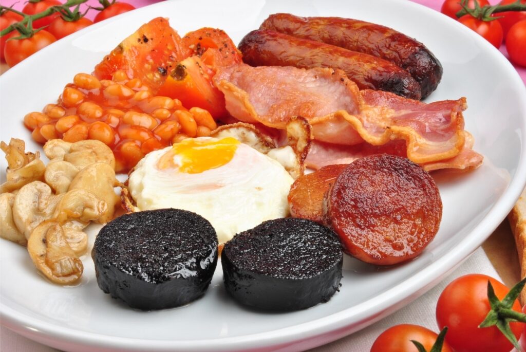 Irish breakfast on a plate