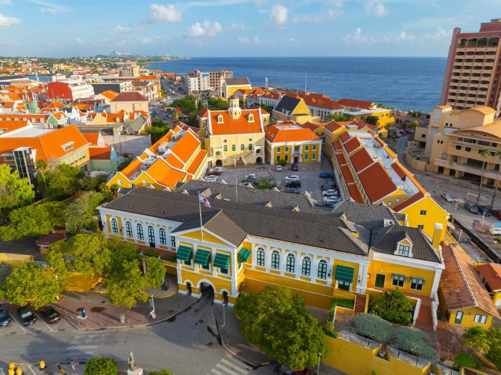 Aerial view of Fort Amsterdam