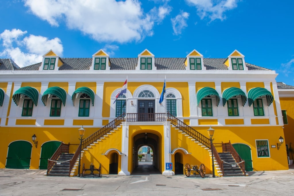 Yellow facade of Governor’s Palace