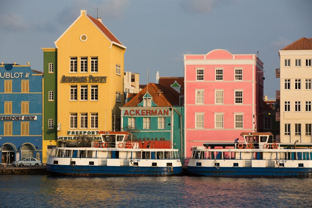Colorful buildings in Punda, Willemstad, Curacao