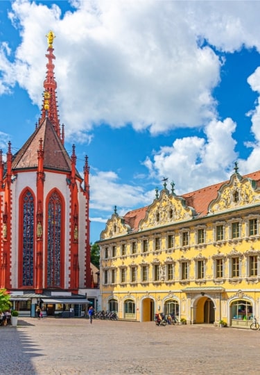 Scenic view of Würzburg Old Town featuring traditional German architecture