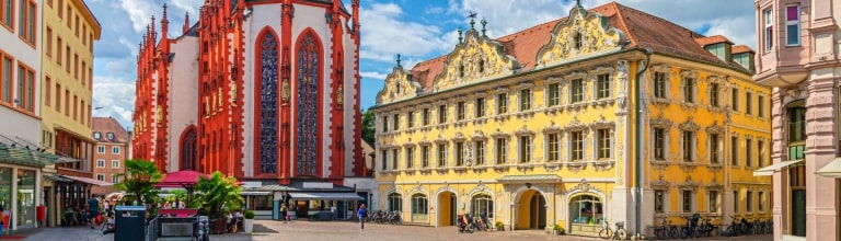 Scenic view of Würzburg Old Town featuring traditional German architecture