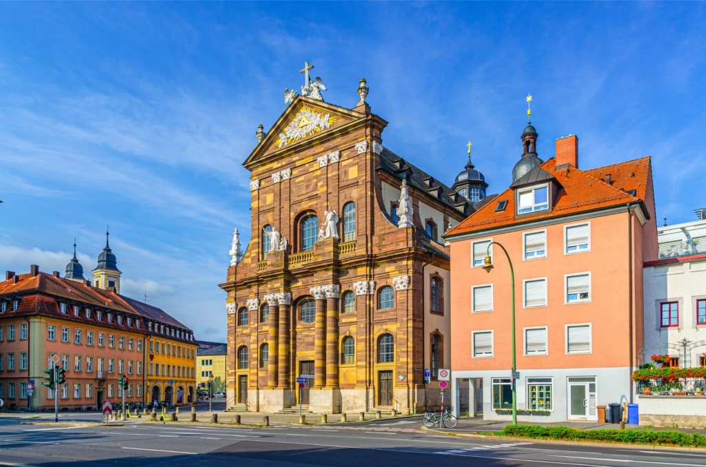 Historic St. Michael Seminary Church in Würzburg Old Town