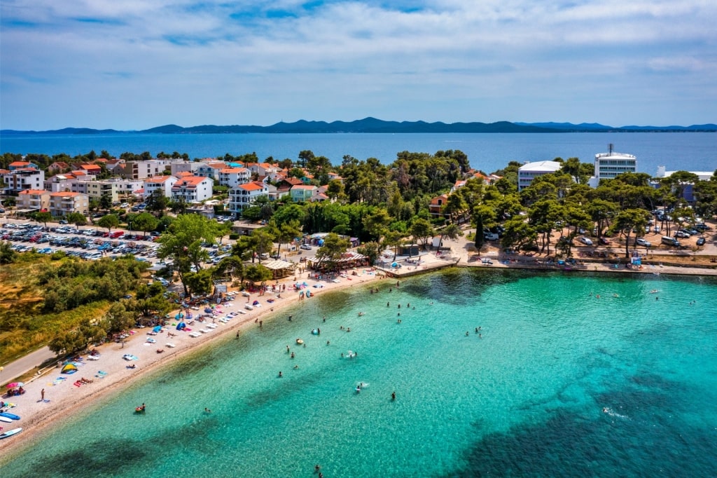Petrcane Beach, one of the best Zadar beaches