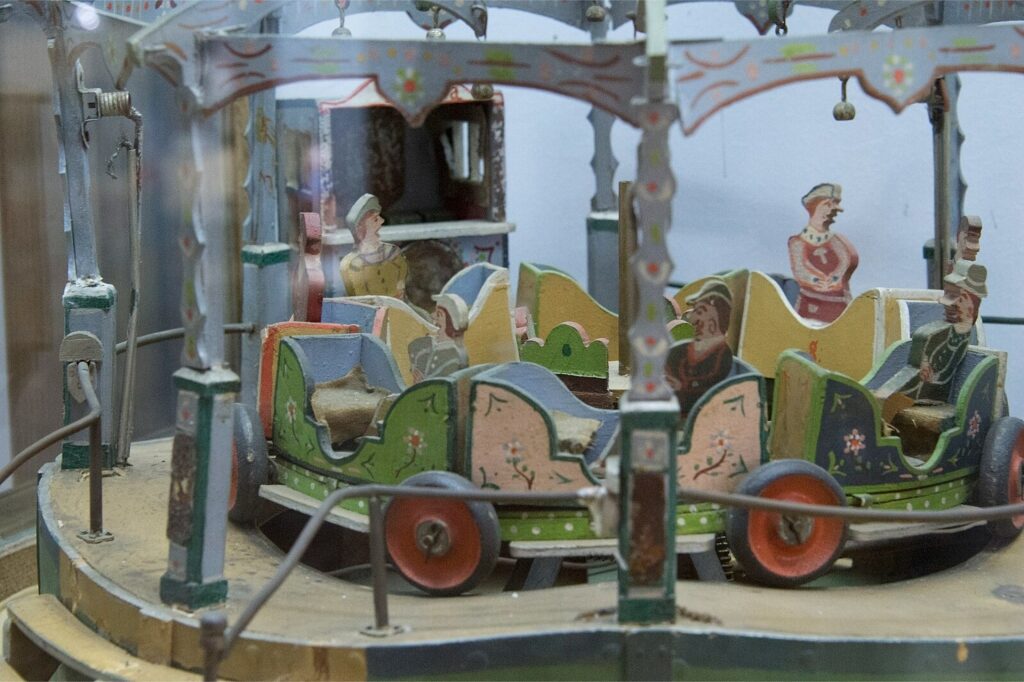 Exhibit of vintage and classic toy at the Antalya Toy Museum