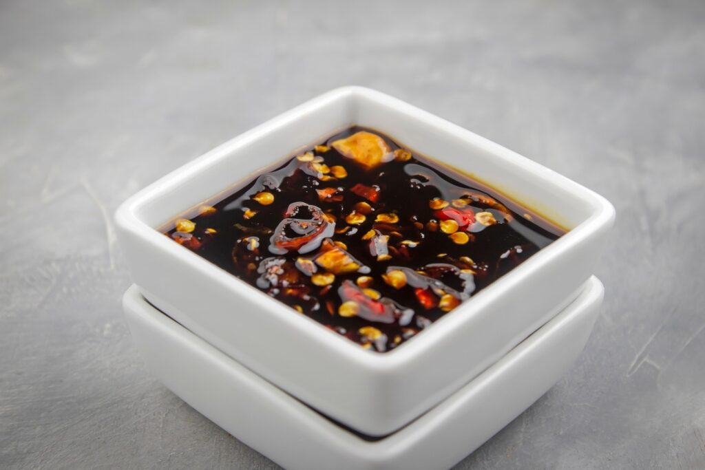 Sambal kecap, Indonesia’s famous chili soy sauce, served as side condiment