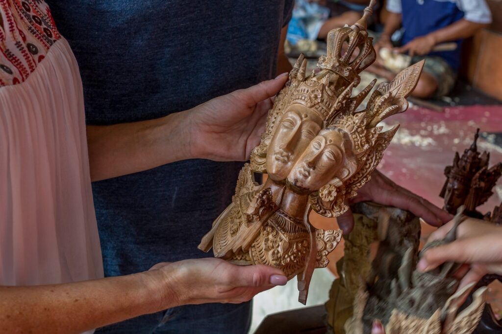 Wooden carving, one of the best Bali souvenirs