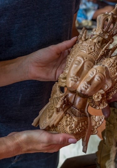 Wooden carving, one of the best Bali souvenirs