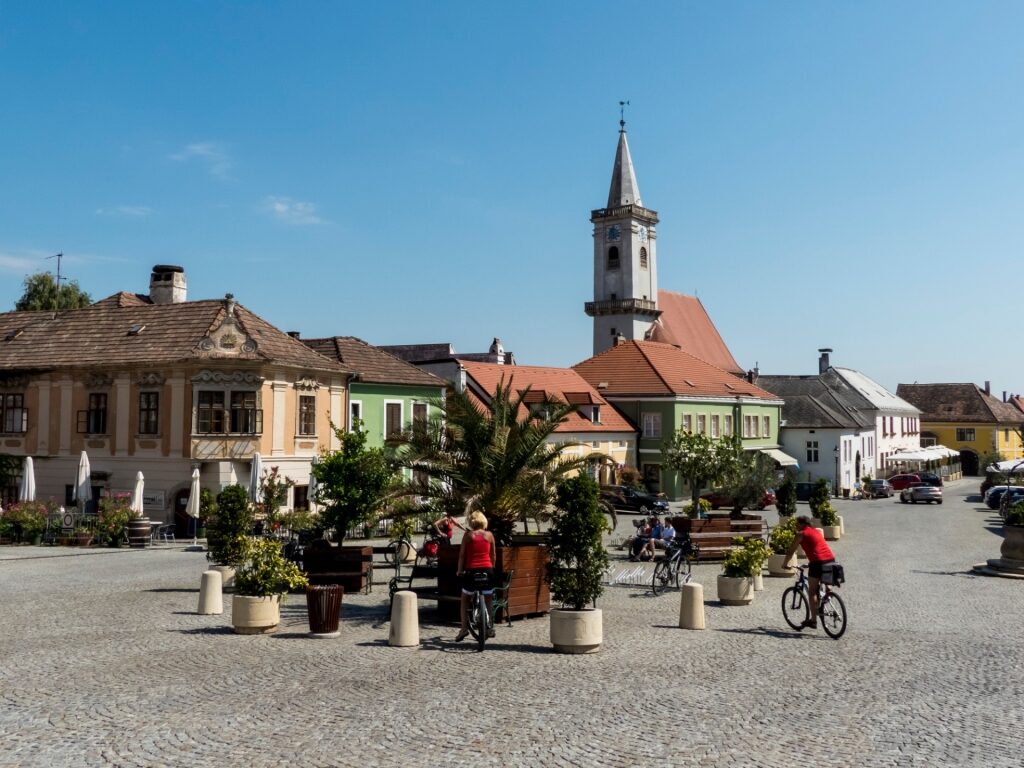 Scenic view of Rust, Austria, with historic buildings