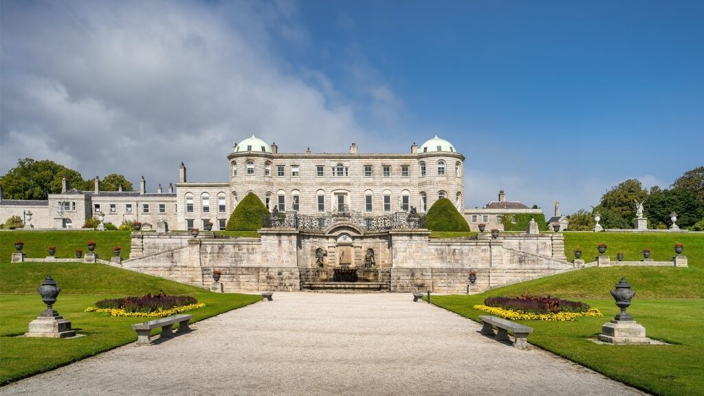 Exterior view of Powerscourt Estate in Enniskerry, Ireland