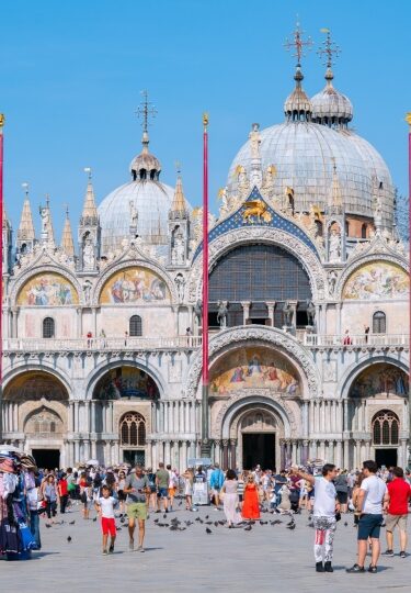 St. Mark's Basilica, Venice, one of the famous churches in Italy