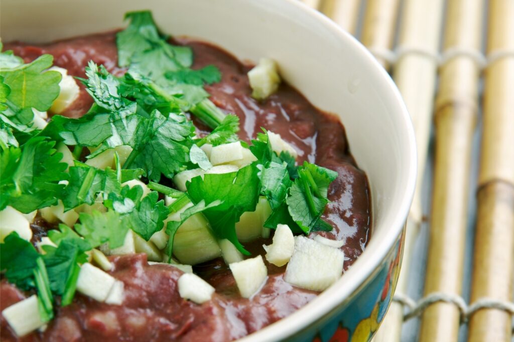 Traditional Maltese bigilla dip made from mashed broad beans