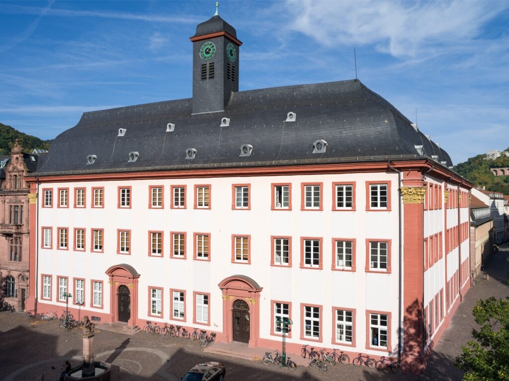 Exterior view of Heidelberg University’s historic building in Germany