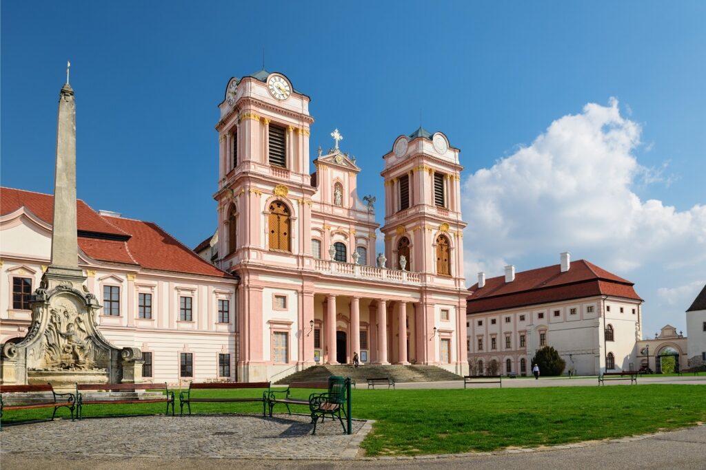 Exterior view of Göttweig Abbey in Austria