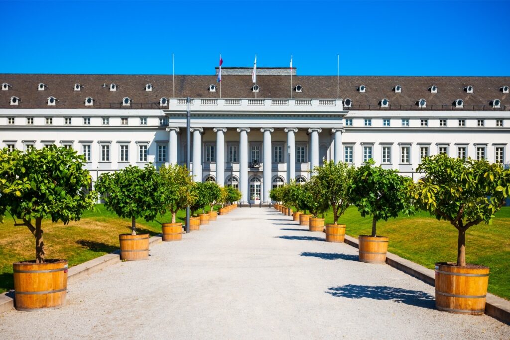 Exterior view of Electoral Palace in Koblenz