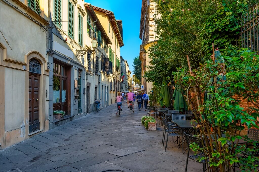 Old street view in Lucca