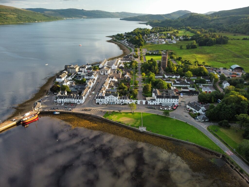 Inveraray, one of the most beautiful small towns in Scotland