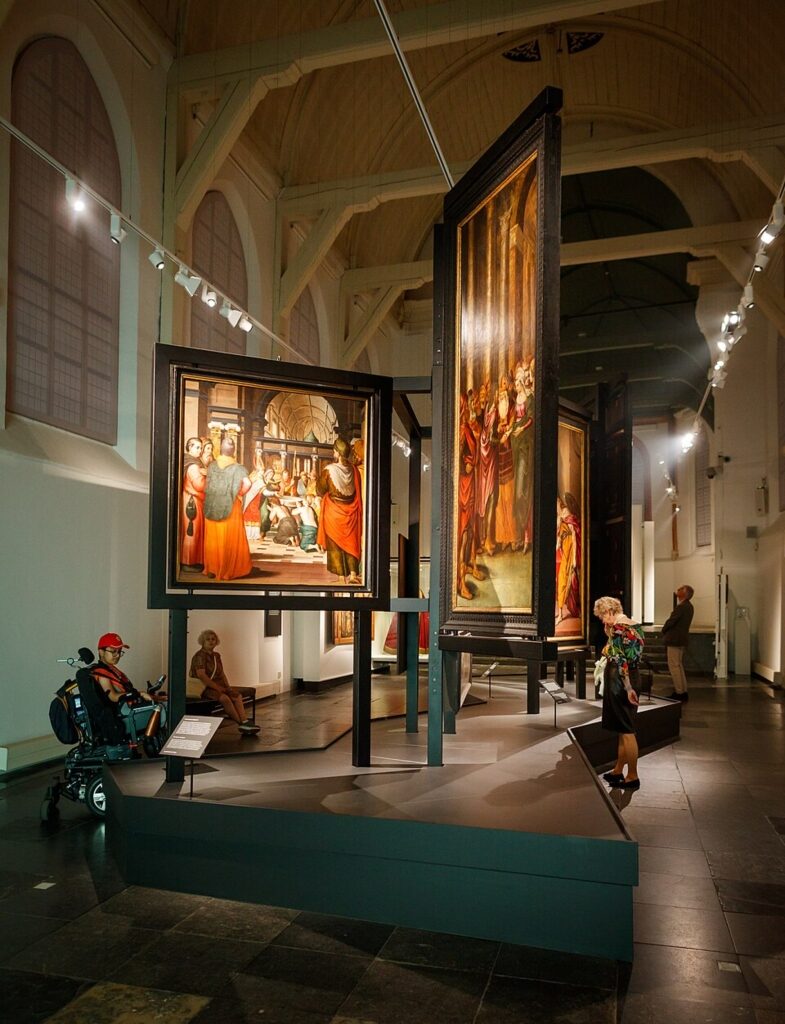 Gouda Museum interior with cultural exhibits and gallery spaces