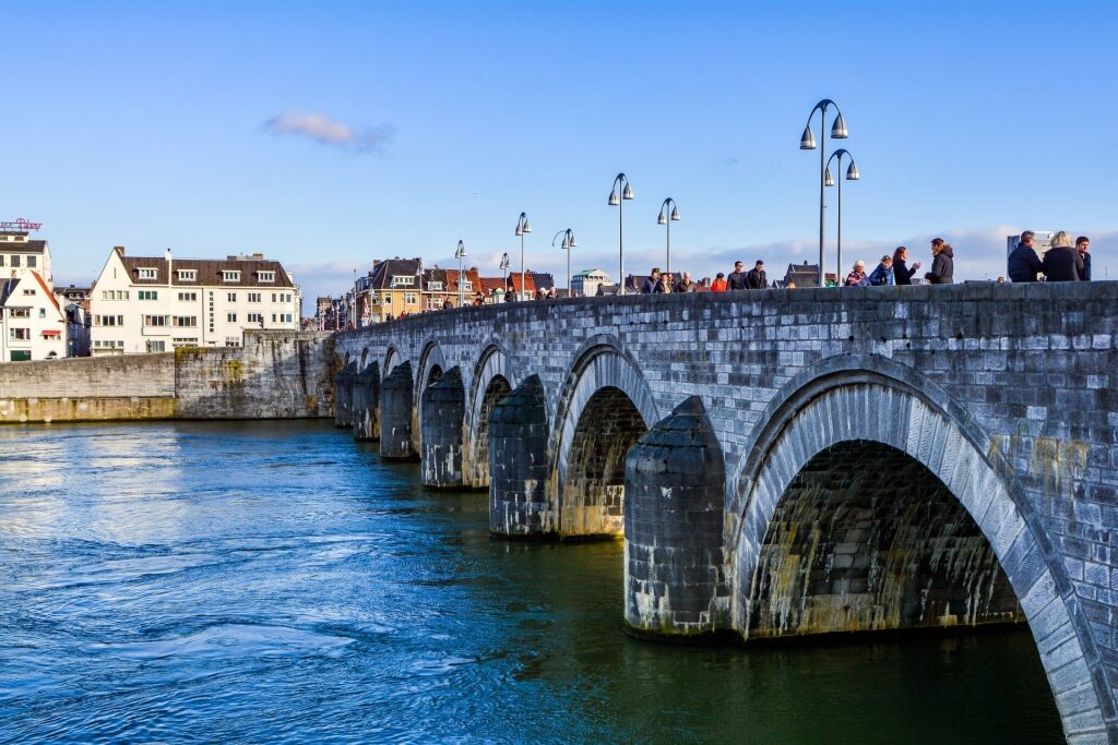Sint-Servaasbrug spanning the Meuse River in Maastricht