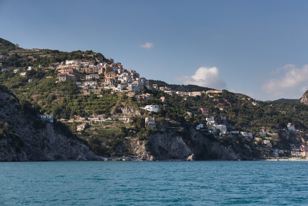 Coastal view of the Amalfi Coast, Italy in November
