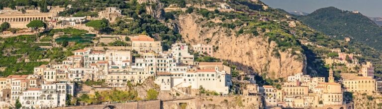 Coastal view of the Amalfi Coast, Italy in November