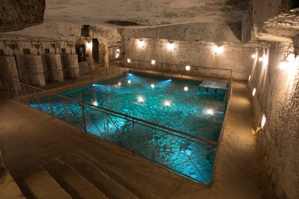 Historic underground cistern located within Naples’ Galleria Borbonica