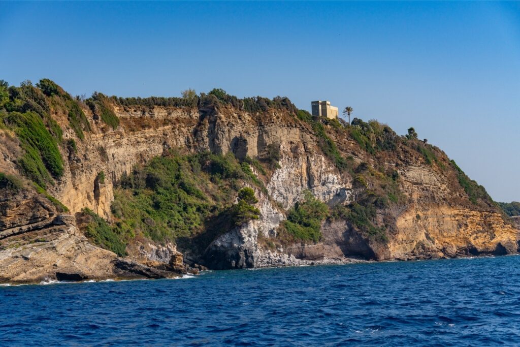 Scenic view of the Bay of Naples with coastal landscape