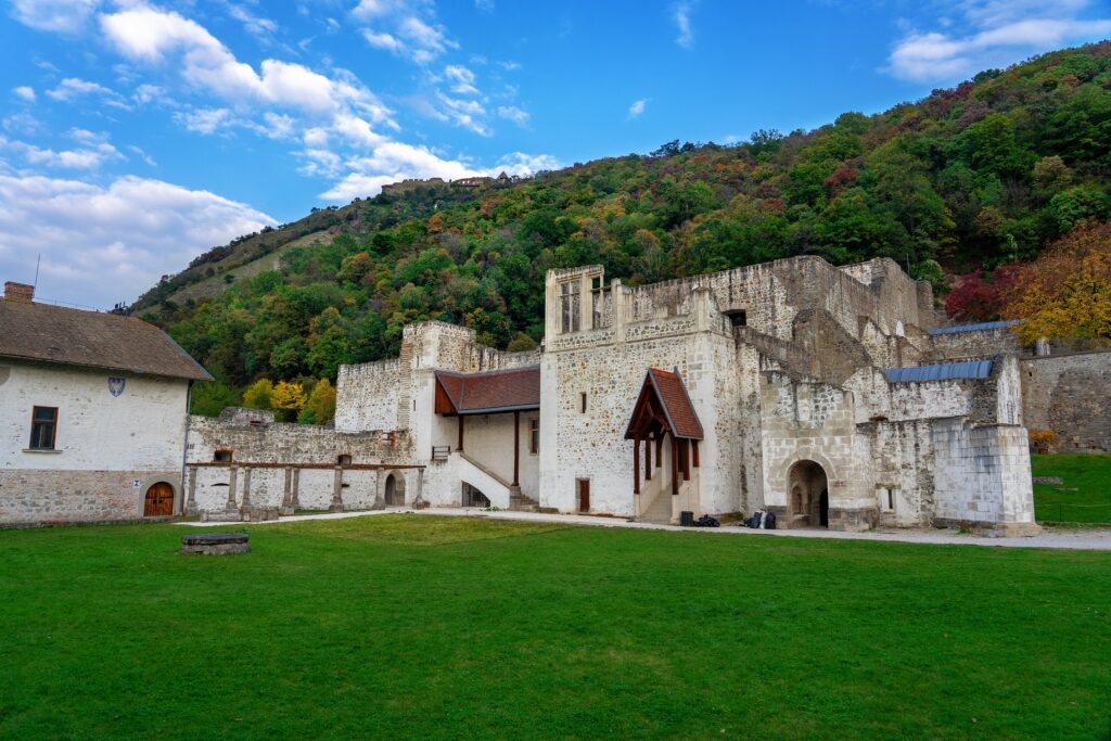 Excavated ruins of the Royal Palace of Visegrád in Hungary