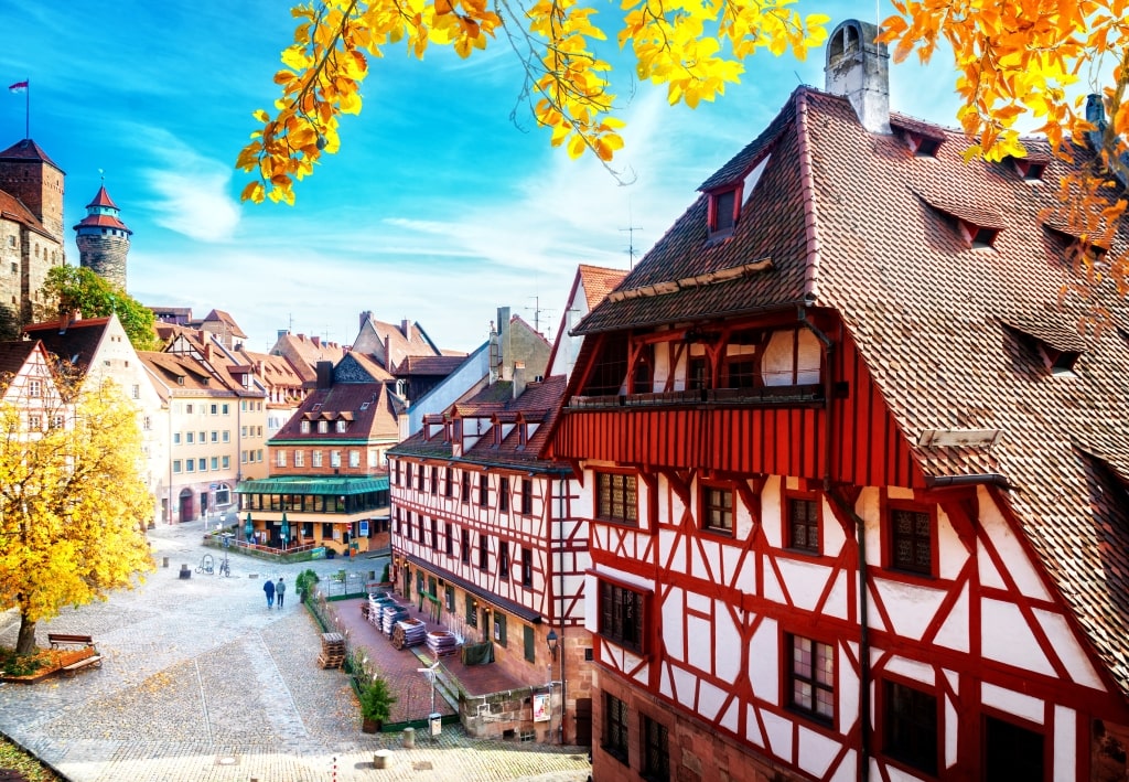Old town of Nuremberg on a sunny fall day