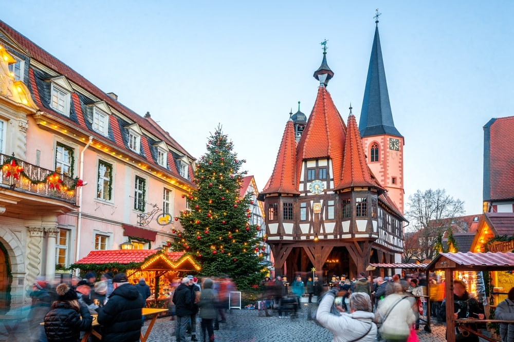 Christmas market of Michelstadt, Germany
