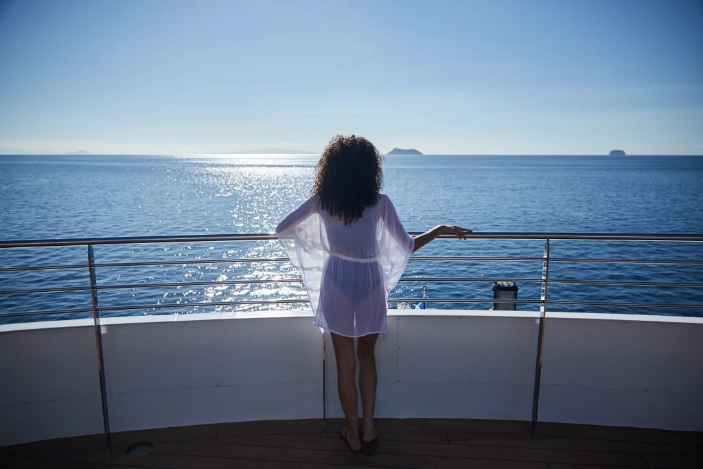 Endless Ocean Views. Sun-kissed decks and blue horizons on a Galápagos Islands cruise. Paradise, redefined