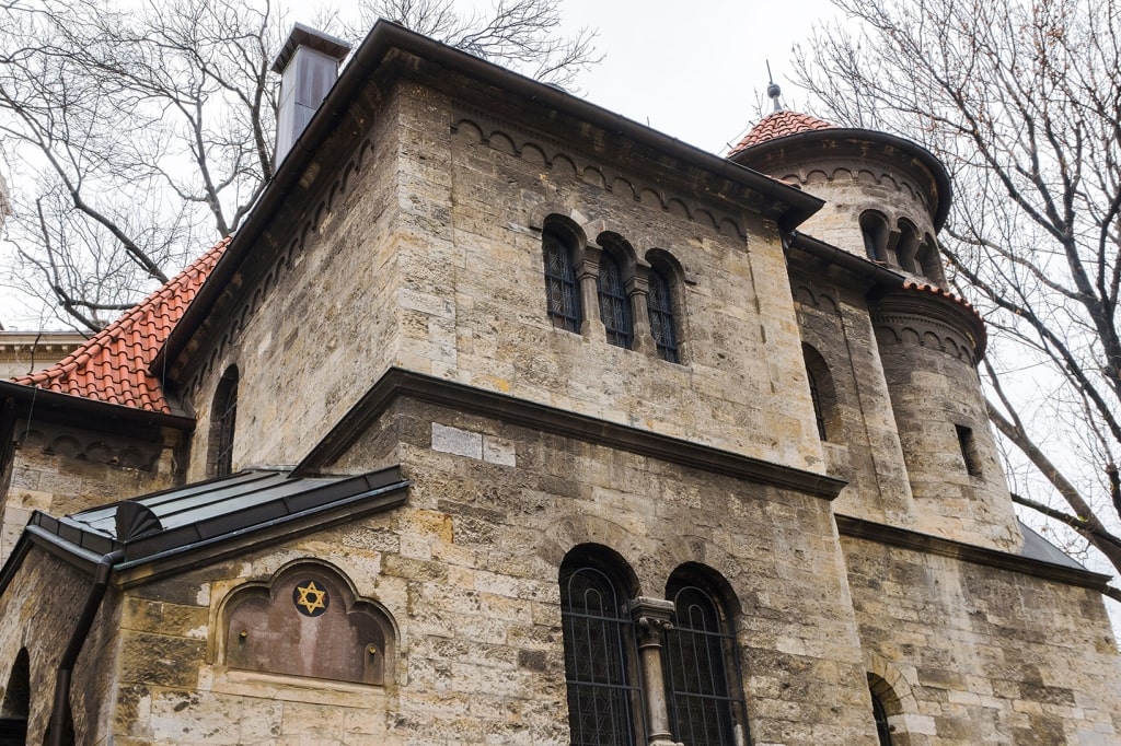 The Jewish Ceremonial Hall resides within Prague’s historic Josefov district.