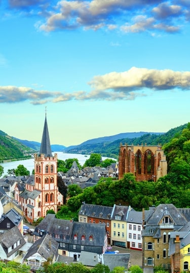 Bacharach in the Middle Rhine region, Germany