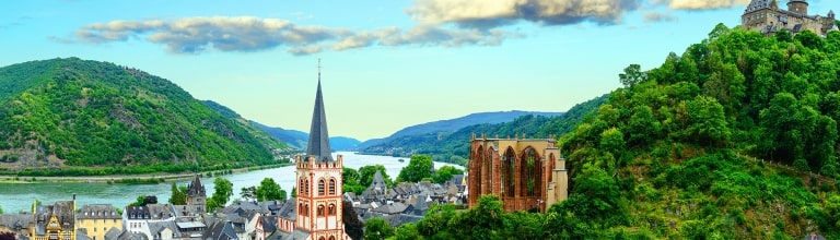 Bacharach in the Middle Rhine region, Germany