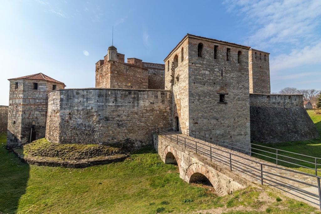 The preserved medieval fortress Baba Vida located on the Danube River near Vidin city in Bulgaria.